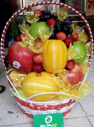 đóng giỏ hoa quả bằng những loại hoa quả gì