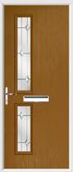 2 Square Composite Door regal opal glass