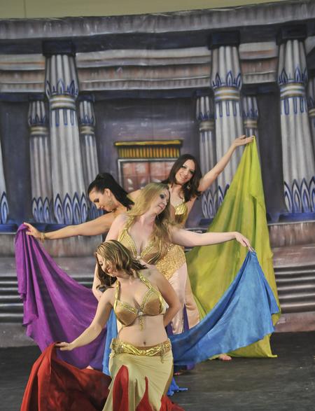 student belly dance troupe