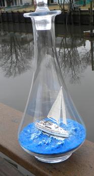 How to build a Ship in a Bottle. Easy DIY nautical craft. www.DIYeasycrafts.com