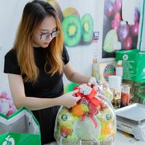 Giỏ hoa quả nhập khẩu 500k