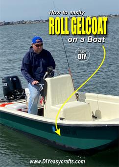 How to roll gelcoat on a boat from www.DIYeasycrafts.com