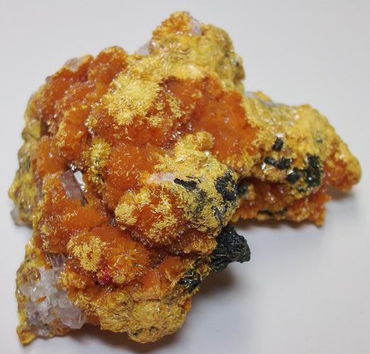 Orpiment & Baryte crystals- Quiruvilca Mine, Peru