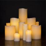 5 Artificial Beeswax Candle Cover, Natural - LightsAlive