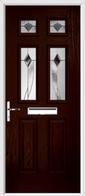 2 Panel 4 Square Composite Door monza glass