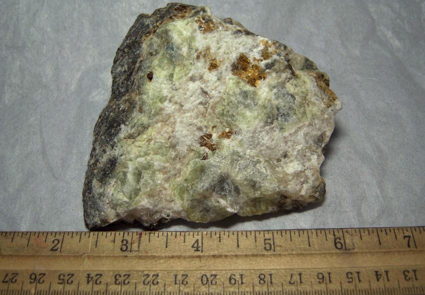 STEENSTRUPINE with fluorescing tenebrescent SODALITE, AEGIRINE ACMITE - Taseq Slope (Tasseq Slope, Taseq area), Ilímaussaq complex, Narsaq, Kujalleq (Kitaa Province - West Greenland), Greenland, Denmark - ex Tom Pankratz