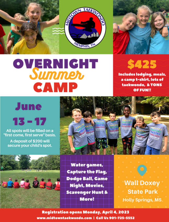 Overnight Summer Camp Flyer