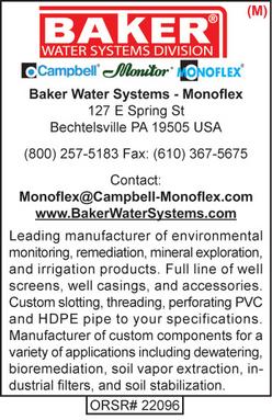 Environmental Products, Monoflex, Baker Water Systems