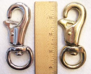 Pair Stainless Steel Flat Square End Swivel Snaps Halter New Hardware Horse  Tack Leads Rope 