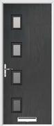 4 square glazed composite door