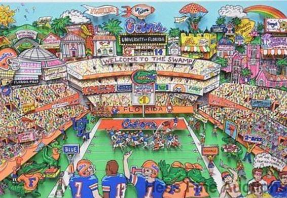 Charles Fazzino Go Go Gators