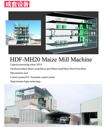 1500T/24h maize milling machine in South Africa