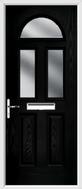 2 Panel 2 Square 1 Arch Composite Door obscure glass