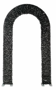 BLACK Sequin Chiara Backdrop Arch Cover