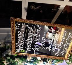 Gold vintage easel 59" tall for rent at Rent Your Event, LLC.