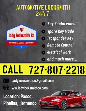 Auto Locksmith | Lady Locksmith Co