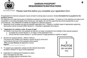 American Samoa Passport and Visa Photo