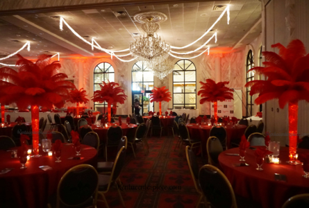 Rent Ostrich Feather centerpieces Los Angeles California