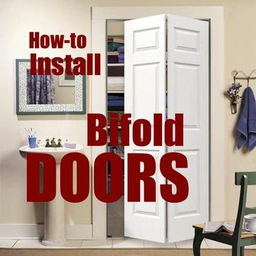 How to easily install bifold and trifold doors into any standard door opening. www.DIYeasycrafts.com
