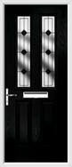 2 Panel 2 Square Composite Door resin lead glass