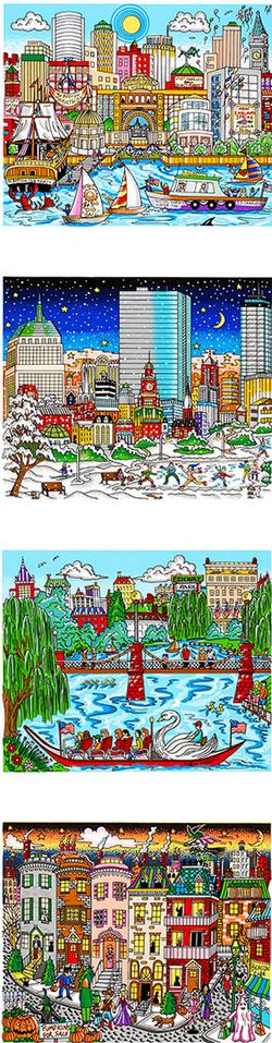 Charles Fazzino Seasonally Boston