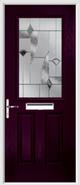 2 Panel 1 Square Composite Door monza glass