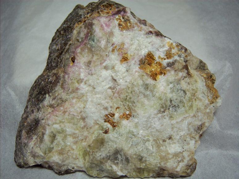 STEENSTRUPINE with fluorescing tenebrescent SODALITE, AEGIRINE ACMITE - Taseq Slope (Tasseq Slope, Taseq area), Ilímaussaq complex, Narsaq, Kujalleq (Kitaa Province - West Greenland), Greenland, Denmark - ex Tom Pankratz