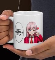 link to left-handed girl mug on Etsy's Left-Handed Writer Shop