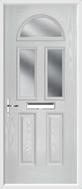 2 Panel 2 Square 1 Arch Composite Door obscure glass