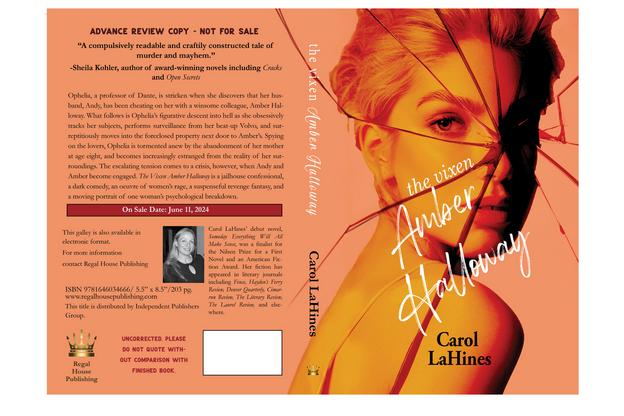 The cover for "The Vixen Amber Halloway", a new novel by writer Carol LaHines.