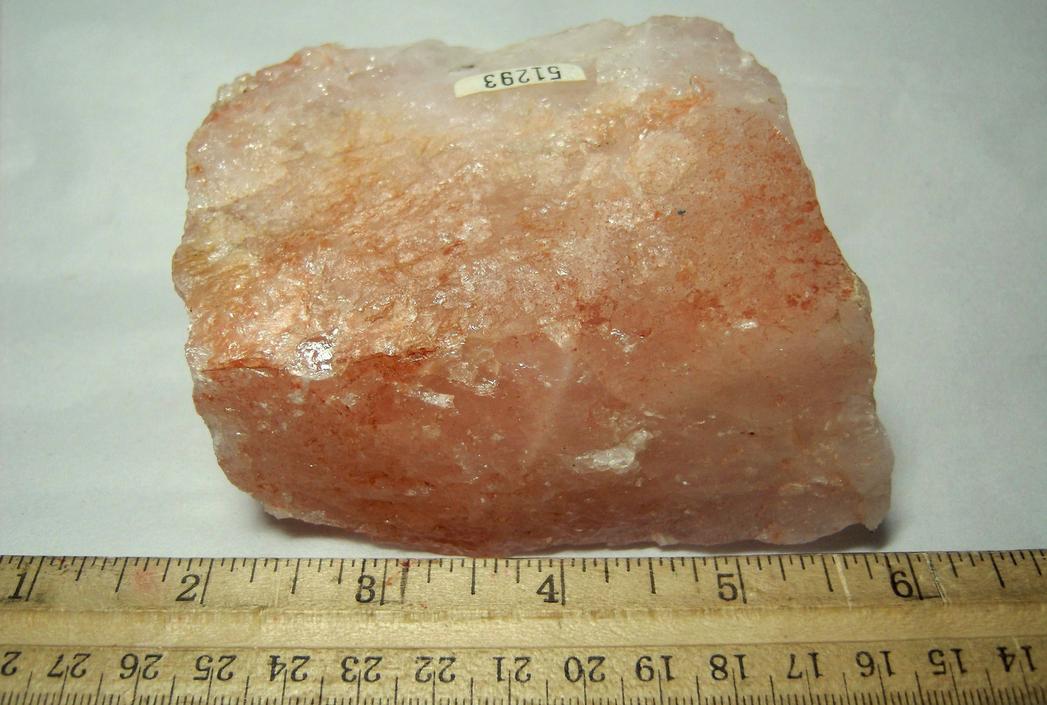 ROSE QUARTZ - Lyndoch Township (Hines Mine), Renfrew County, Ontario, Canada - ex Harold D. Levey "Mineral Hill"
