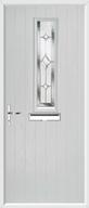 1 Square Composite Door regal sapphire glass