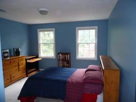 After painting blue bedroom.