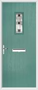 Cottage Rectangle Composite Door aspen glass