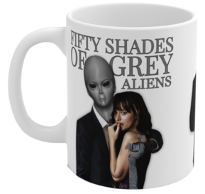 Fifty Shades of Grey Aliens White Mug 11oz