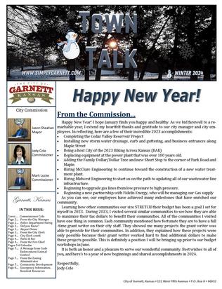 Garnett newsletter, Town Talk