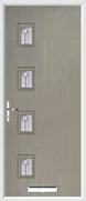 4 Square Composite Door trieste glass