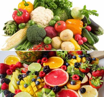 Fruits and vegetables