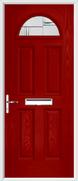 4 Panel 1 Arch Composite Door regal corenet glass