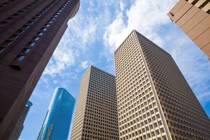 high rise buildings downtown