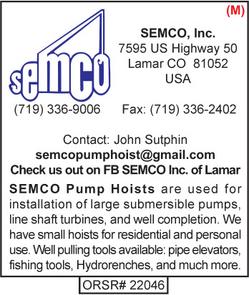 SEMCO of Lamar, Pump Hoists