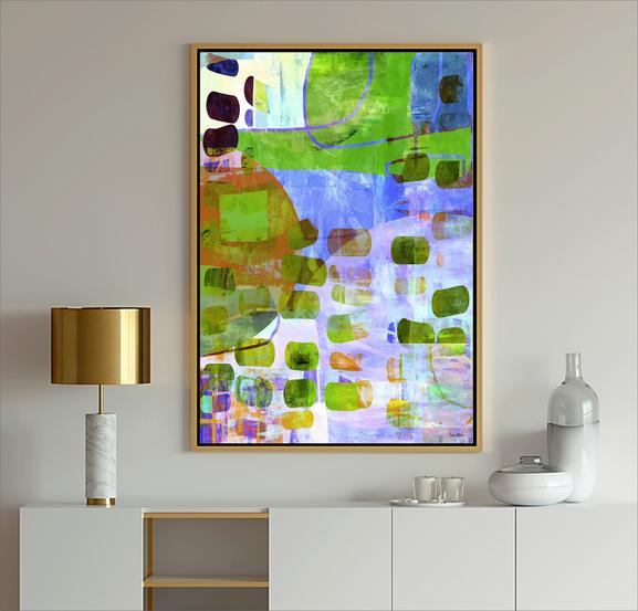 multi-color abstract art - Dubois Art