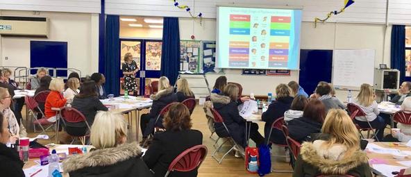 Image of staff after receiving Becoming a Nurturing School Training at Peters Hill Primary