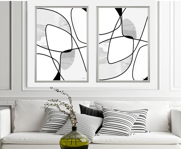 Black and White Abstract Art, #abstract art