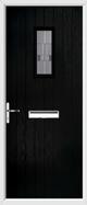 Cottage rectangle door lignum glass