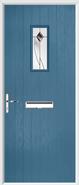 Cottage Rectangle Composite Door monza glass