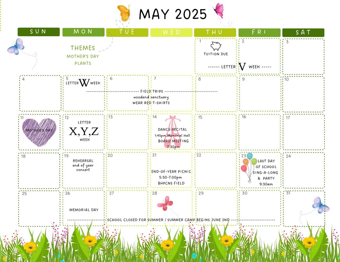 92y Nursery School Calendar 2025