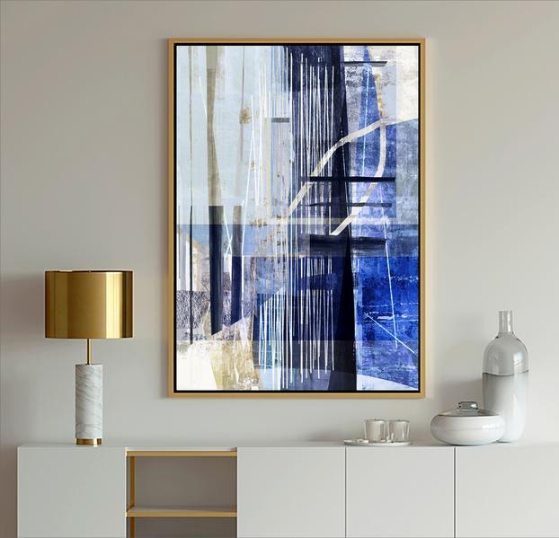 Blue Multi-color Abstract Art, #Dubois Art, #Blue Art, #modern art, #abstract art