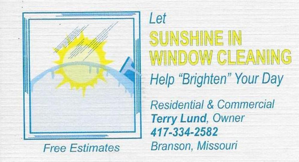 Sunshine In Window Cleaning