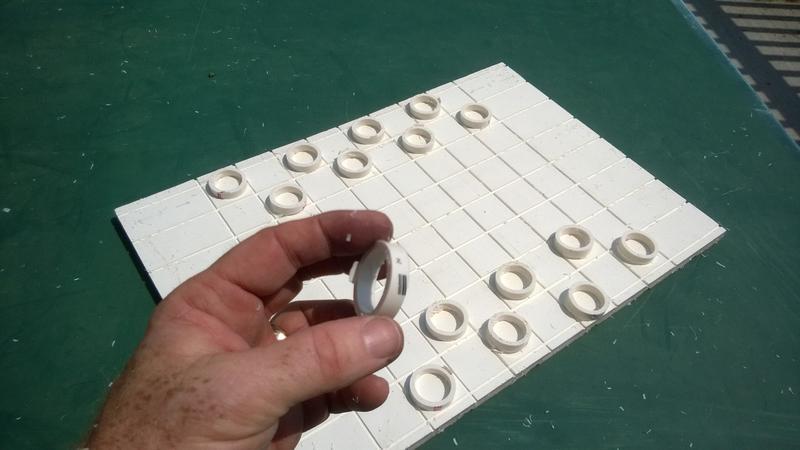 How to make PVC Checkers pieces for DIY Floating checkers board